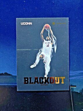 2023-24 ONIT UConn Emeka Okafor Blackout Edition #50 NIL Card